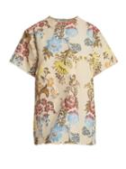Matchesfashion.com Marques'almeida - Floral Jacquard T Shirt Dress - Womens - Cream Multi