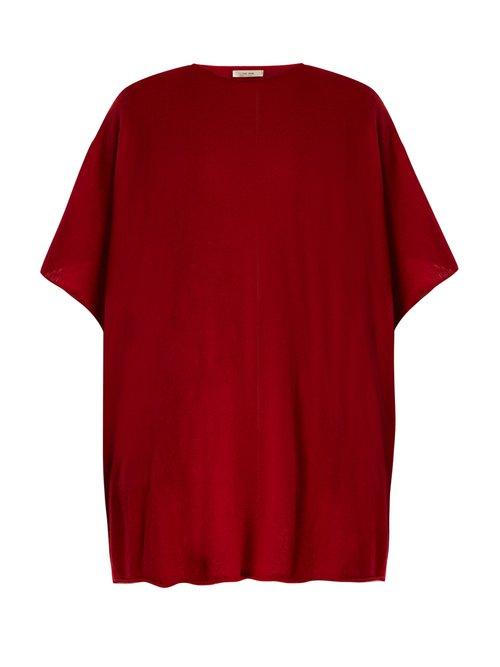 Matchesfashion.com The Row - Cafty Cashmere Blend Poncho - Womens - Red