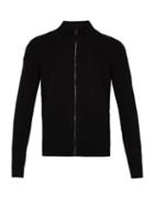 Matchesfashion.com Belstaff - Renhold Wool Blend Zip Through Sweater - Mens - Black