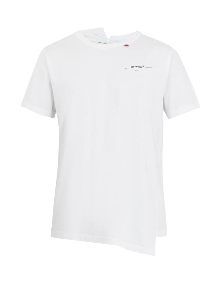 Off-white Script Graphic Spliced T-shirt