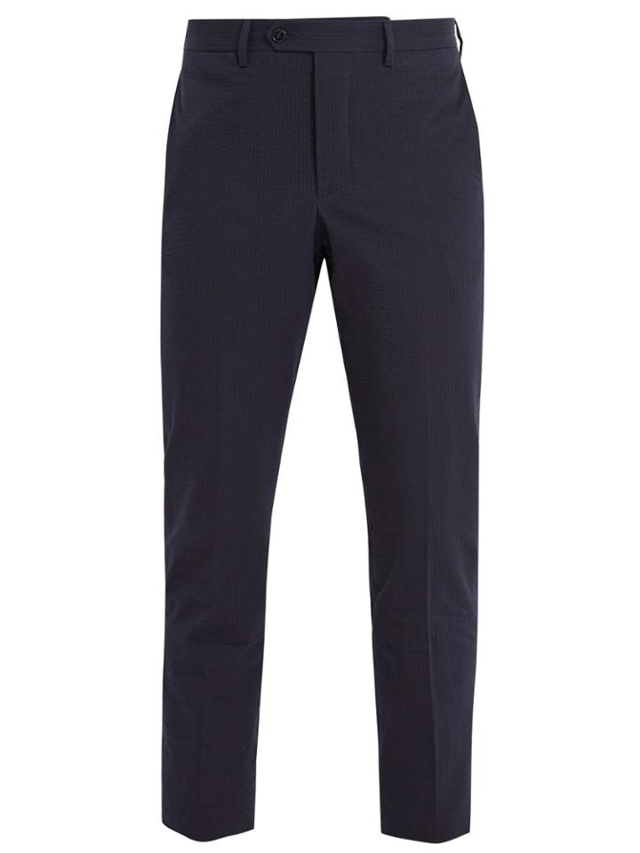 Officine Générale Paul Seersucker Cotton Trousers