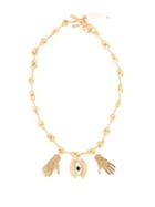 Chloé Eye And Hand-charm Necklace