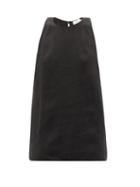 Three Graces London - Pia Racer-back Linen Tank Top - Womens - Black