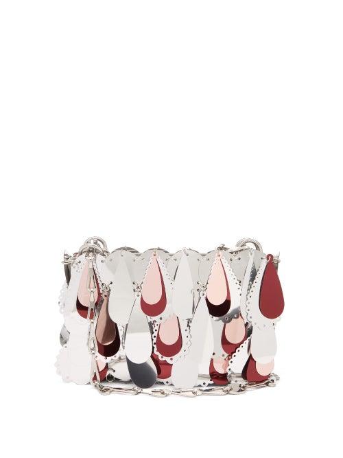 Matchesfashion.com Paco Rabanne - Sparkle 1969 Small Paisley-sequinned Shoulder Bag - Womens - Silver Multi