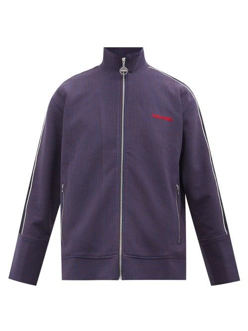Ahluwalia - Abimbola Felted-logo Upcycled-twill Track Jacket - Mens - Navy