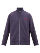 Ahluwalia - Abimbola Felted-logo Upcycled-twill Track Jacket - Mens - Navy