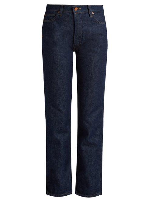 Matchesfashion.com Bliss And Mischief - Collector Fit High Rise Jeans - Womens - Indigo