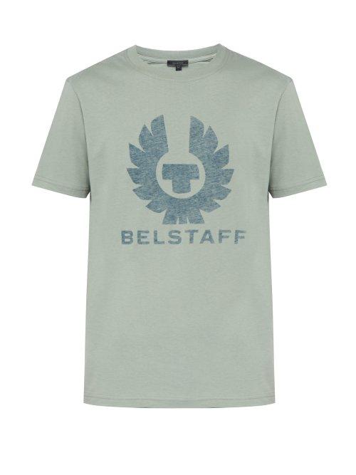 Matchesfashion.com Belstaff - Coteland Logo Print Cotton Jersey T Shirt - Mens - Green