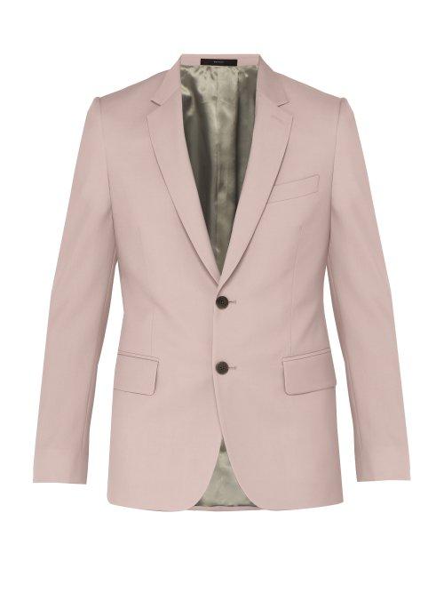 Matchesfashion.com Paul Smith - Soho Tailored Wool Blend Suit Jacket - Mens - Light Pink