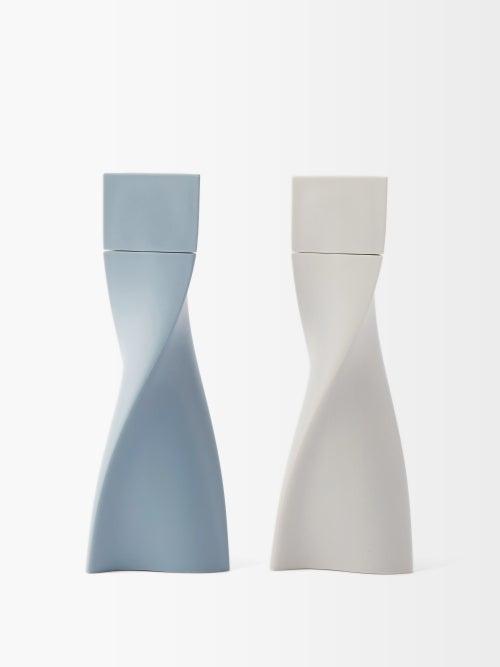 Zaha Hadid Design - Duo Salt And Pepper Grinders - Blue Grey