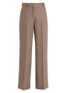 Matchesfashion.com Racil - Cumberland Hound's Tooth Wide Leg Wool Trousers - Womens - Brown Multi