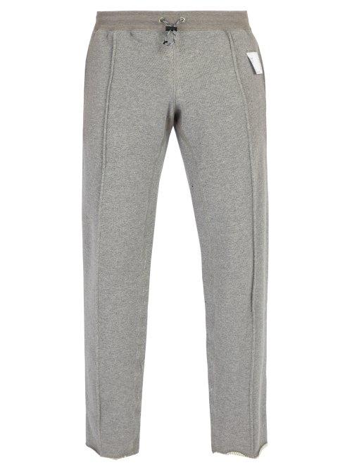 Matchesfashion.com Satisfy - Mid Weight Frayed Hem Track Pants - Mens - Grey