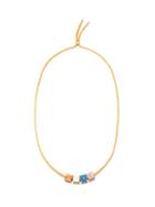 Lauren Rubinski - Love Enamel & 9kt Gold Necklace - Womens - Yellow Multi