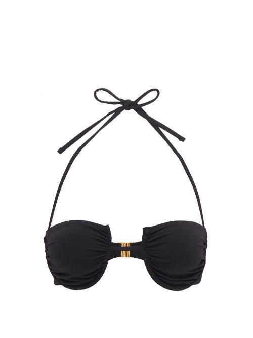 Matchesfashion.com Fisch - Coquillage Bikini Top - Womens - Black
