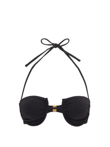 Matchesfashion.com Fisch - Coquillage Bikini Top - Womens - Black