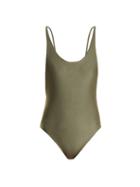 Matchesfashion.com Haight - Scoop Back Swimsuit - Womens - Khaki