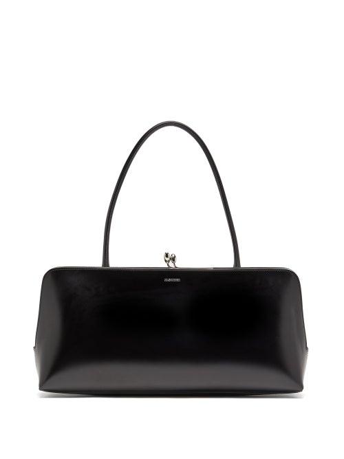 Matchesfashion.com Jil Sander - Goji Foiled Logo Leather Bag - Womens - Black