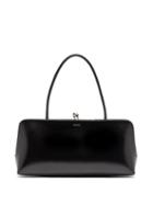 Matchesfashion.com Jil Sander - Goji Foiled Logo Leather Bag - Womens - Black