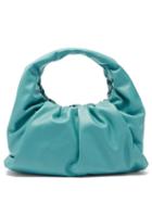 Matchesfashion.com Bottega Veneta - The Shoulder Pouch Small Leather Bag - Womens - Light Blue