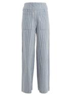 Matchesfashion.com Ace & Jig - Davis Striped Wide Leg Trousers - Womens - Blue Stripe