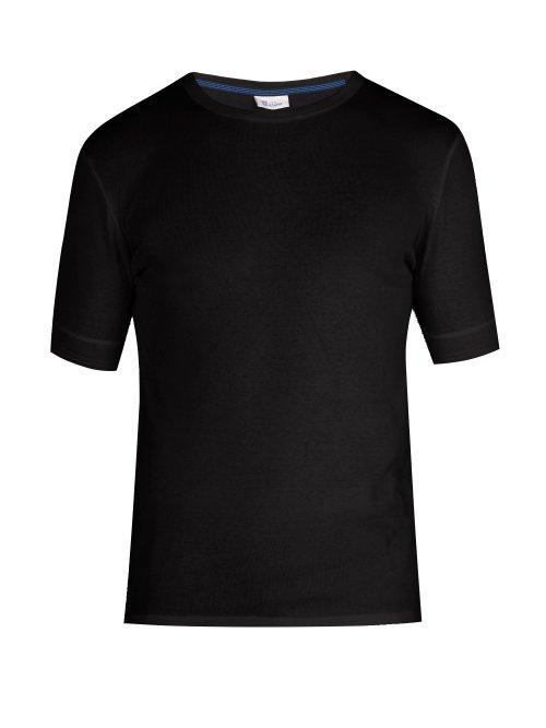 Matchesfashion.com Schiesser - Crew Neck Cotton Pyjama Top - Mens - Black