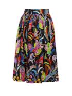 Etro Morna Graphic-print Cotton Midi Skirt