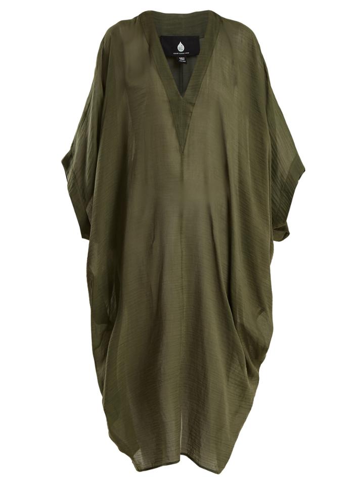 Su Alma V-neck Cotton-blend Kaftan