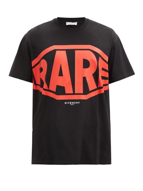 Matchesfashion.com Givenchy - Rare-print Cotton-jersey T-shirt - Mens - Black