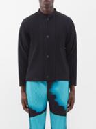 Homme Pliss Issey Miyake - Technical-pleated Jersey Jacket - Mens - Black