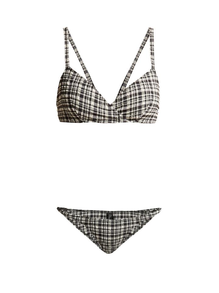 Lisa Marie Fernandez Yasmin Gingham-check Bikini