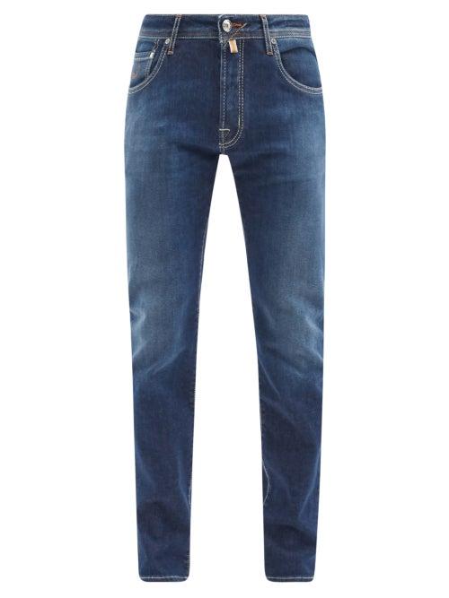 Mens Rtw Jacob Cohn - Slim-leg Jeans - Mens - Dark Blue