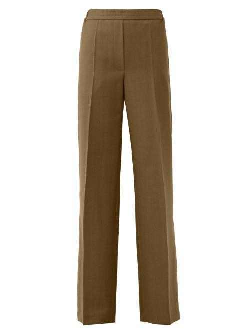 Matchesfashion.com Acne Studios - Paminne Wool-blend Suit Trousers - Womens - Brown