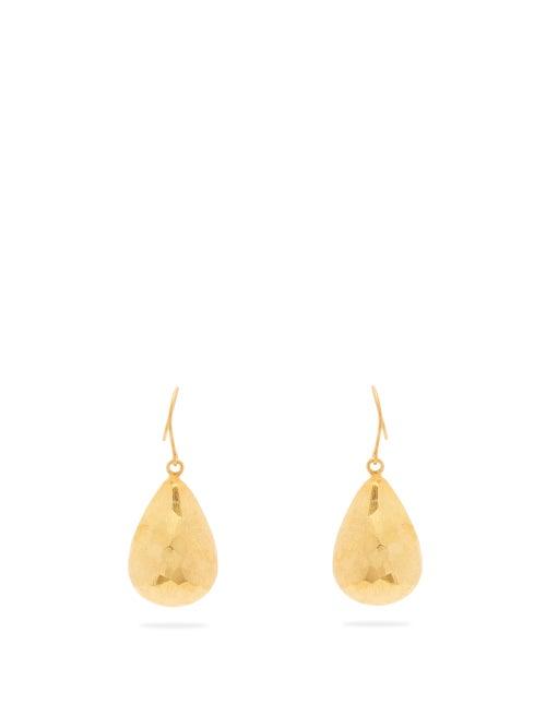Matchesfashion.com Pippa Small Turquoise Mountain - Needa Multi-faceted Drop Earrings - Womens - Gold