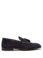 Matchesfashion.com O'keeffe - Samuel Tasselled Suede Loafers - Mens - Navy