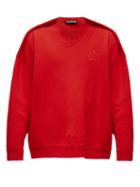 Matchesfashion.com Balenciaga - Embroidered Crest Logo Sweater - Mens - Red