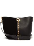 Matchesfashion.com See By Chlo - Gaia Suede And Leather Tote Bag - Womens - Black