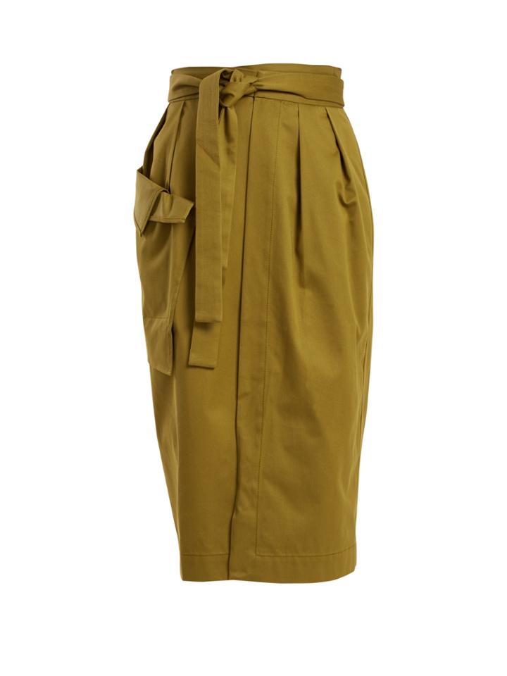 Palmer/harding Tie-waist Cotton Wrap Skirt