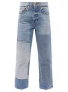Matchesfashion.com B Sides - Marcel Upcycled Patchwork Straight-leg Jeans - Womens - Denim