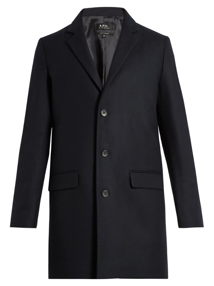 A.p.c. Luchino Wool-blend Overcoat