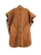Burberry Stand-collar Sleeveless Wool-blend Poncho