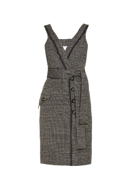 Proenza Schouler Bi-colour Tweed Dress