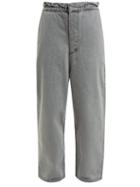 Matchesfashion.com Raey - Paperbag Waist Wide Leg Jeans - Womens - Grey