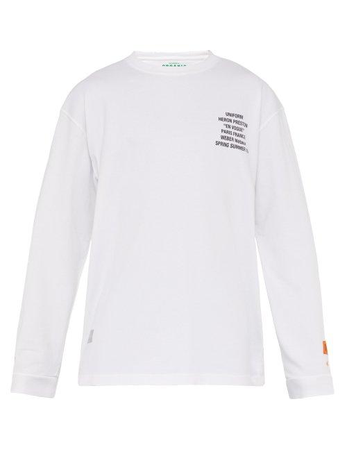 Matchesfashion.com Heron Preston - Worker Cotton Jersey T Shirt - Mens - White