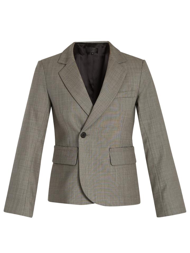 Nili Lotan Jefferson Single-breasted Wool Blazer