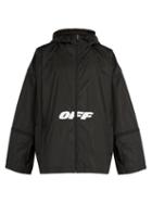 Matchesfashion.com Off-white - Wing Off Logo Print Windbreaker Jacket - Mens - Black