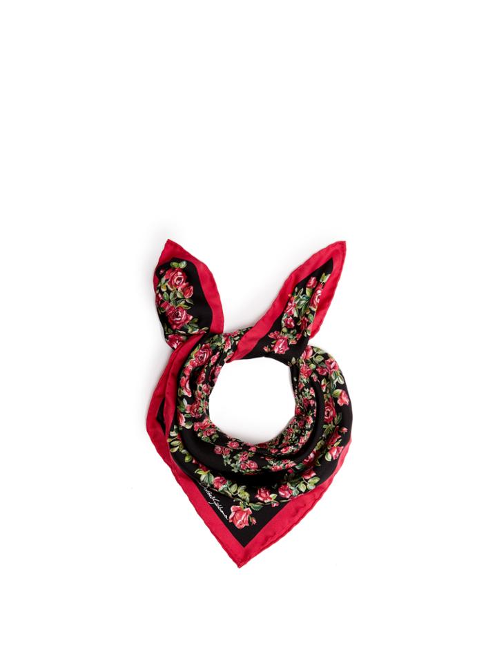 Dolce & Gabbana Floral-print Silk Scarf