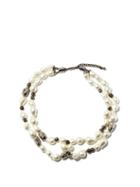 Matchesfashion.com Chlo - Crystal And Pearl Necklace - Womens - Pearl