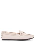 Matchesfashion.com Tod's - Gommino Leather Loafers - Womens - Light Pink