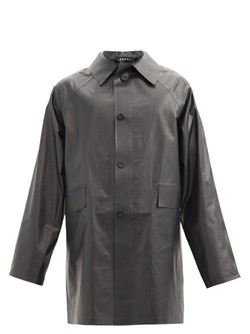 Matchesfashion.com Kassl Editions - Original Oil Cotton-blend Coat - Mens - Black