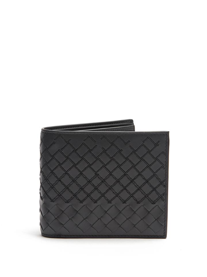 Bottega Veneta Intrecciato-stitched Leather Wallet